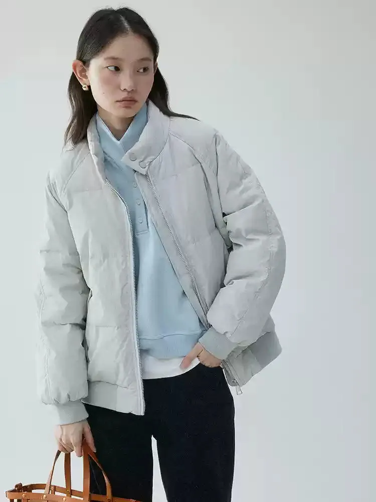 High Button-Collar Puffer Jacket