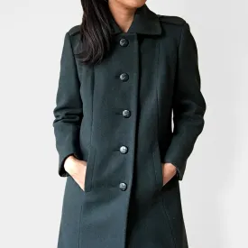 Hunter-Green 1970s Canadian Cadet Heavy Wool Military Coat