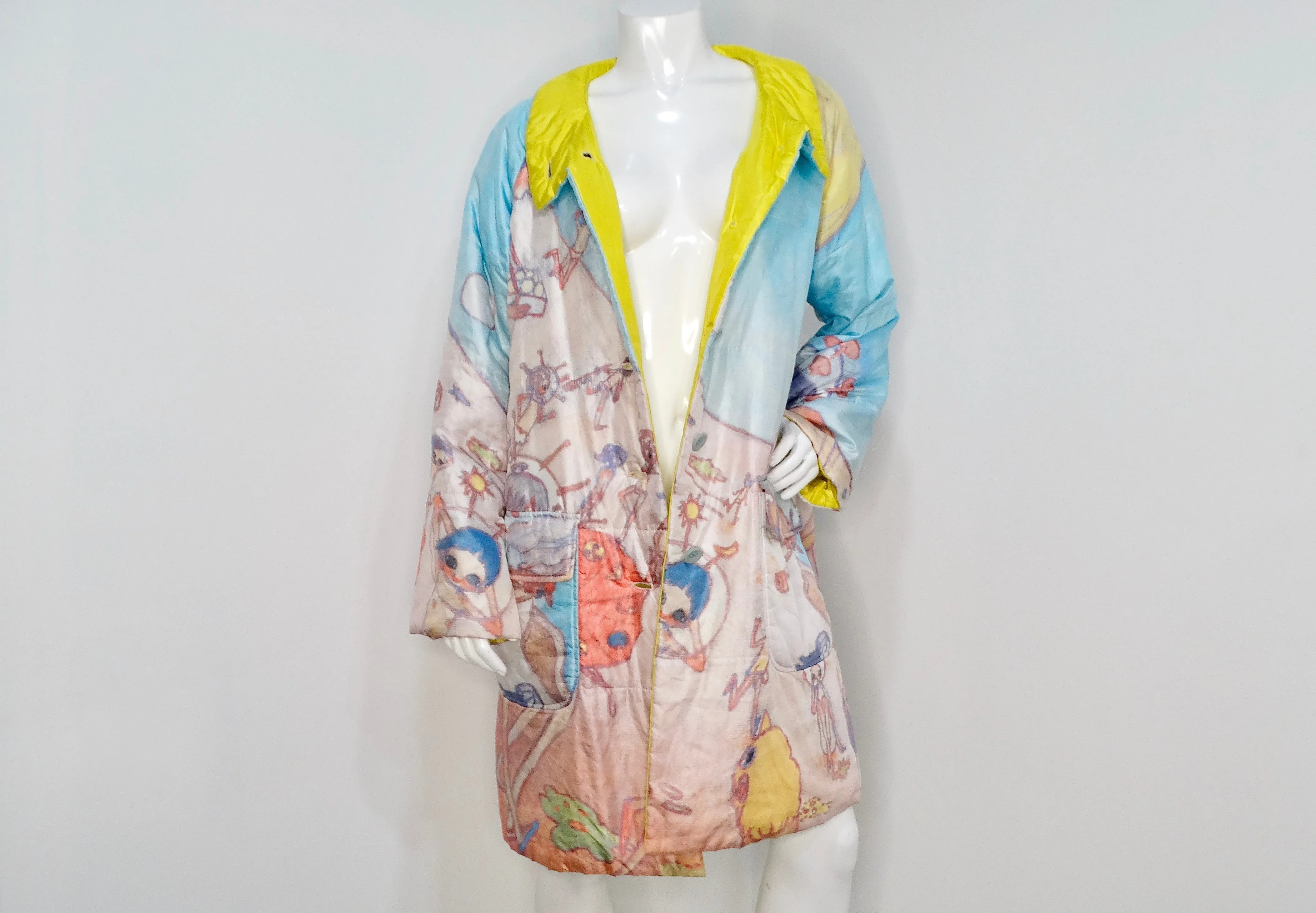 Issey Miyake x Aya Takano 2004 Runway Fantasy Print Puffer Coat