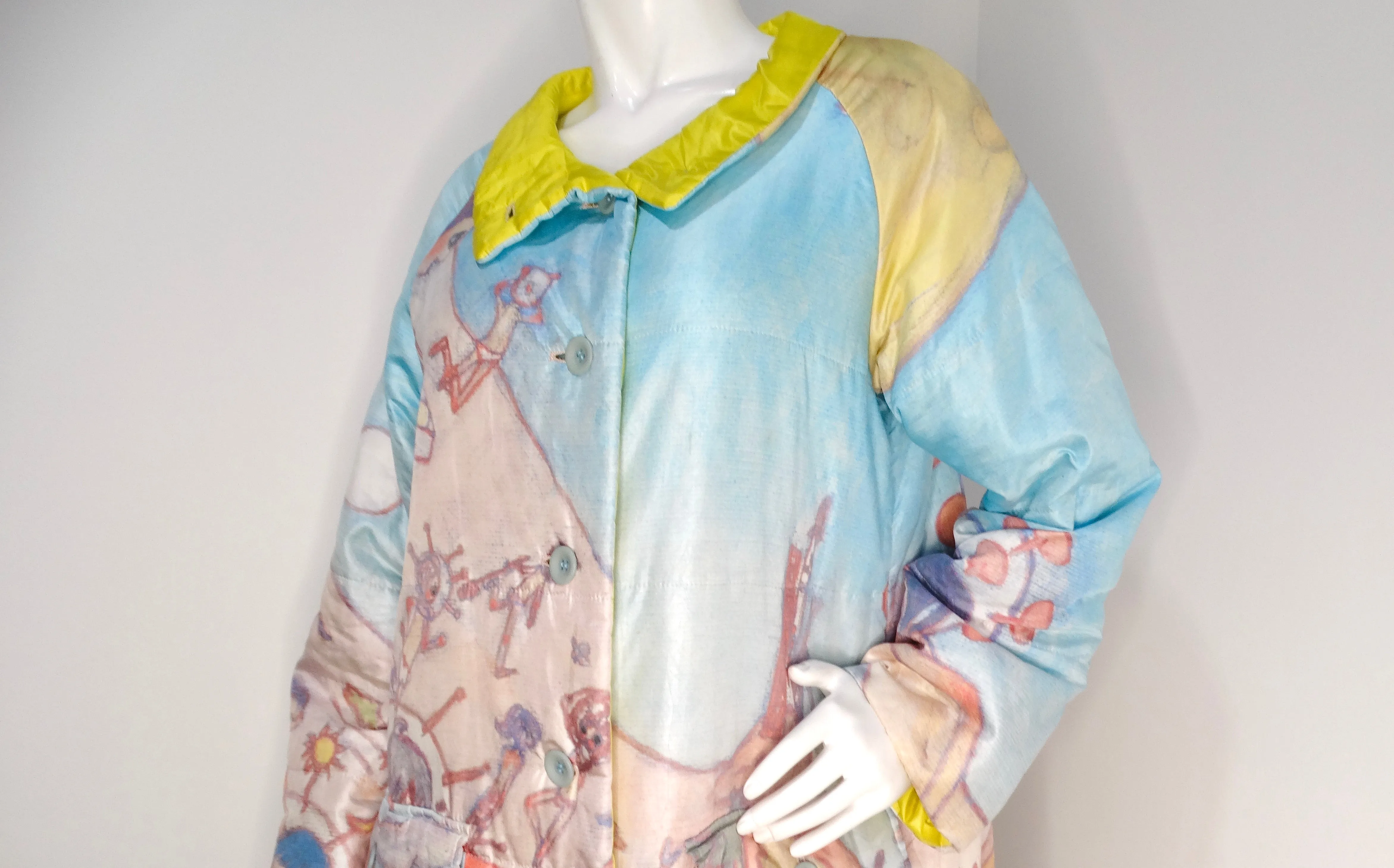 Issey Miyake x Aya Takano 2004 Runway Fantasy Print Puffer Coat