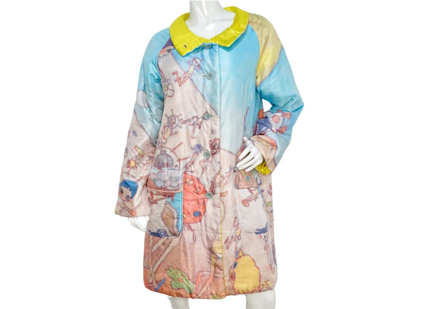 Issey Miyake x Aya Takano 2004 Runway Fantasy Print Puffer Coat