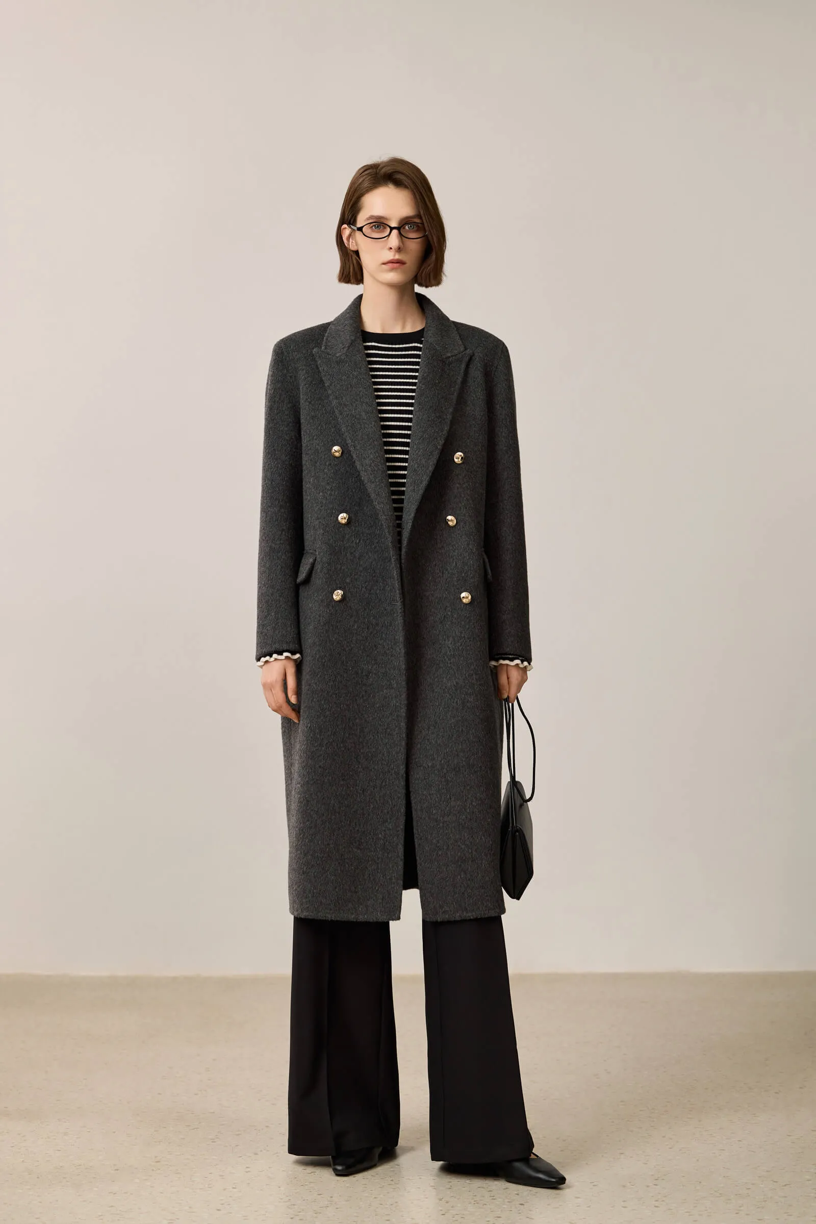 LILY Minimalist Lambswool Wool Coat