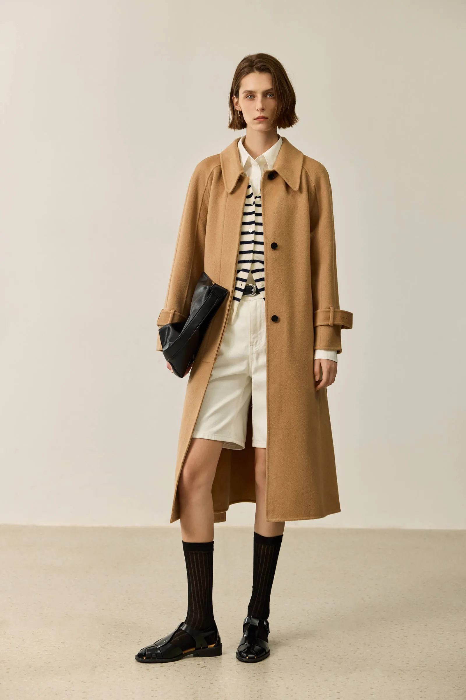 LILY Wool Mélange Double-Faced Coat