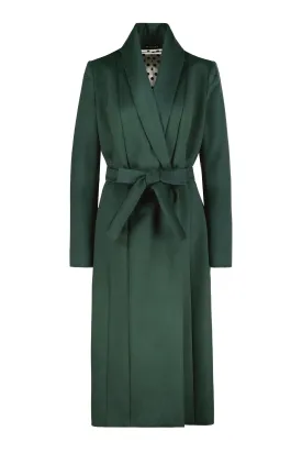 LIMONIUM GREEN WOOL LIGHTWEIGHT COAT