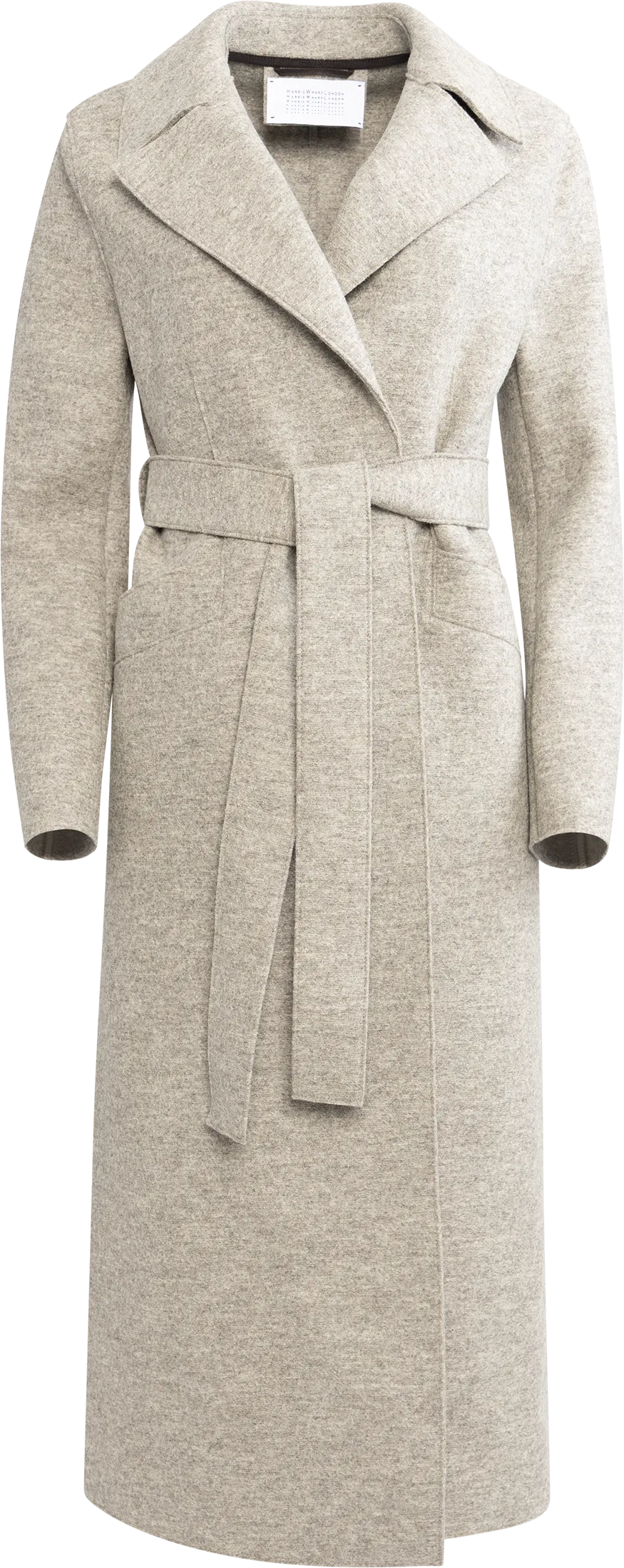 Long Maxi Coat Pressed Wool - Natural Casha