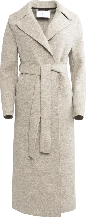 Long Maxi Coat Pressed Wool - Natural Casha