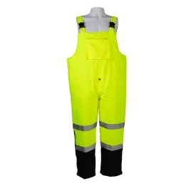 LQBBIP-CE ANSI 107-2015 Class E Waterproof Quilted Thermal Bib Rain Pants