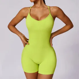 MALYBGG Seamless Yoga Romper for Women 7384LY