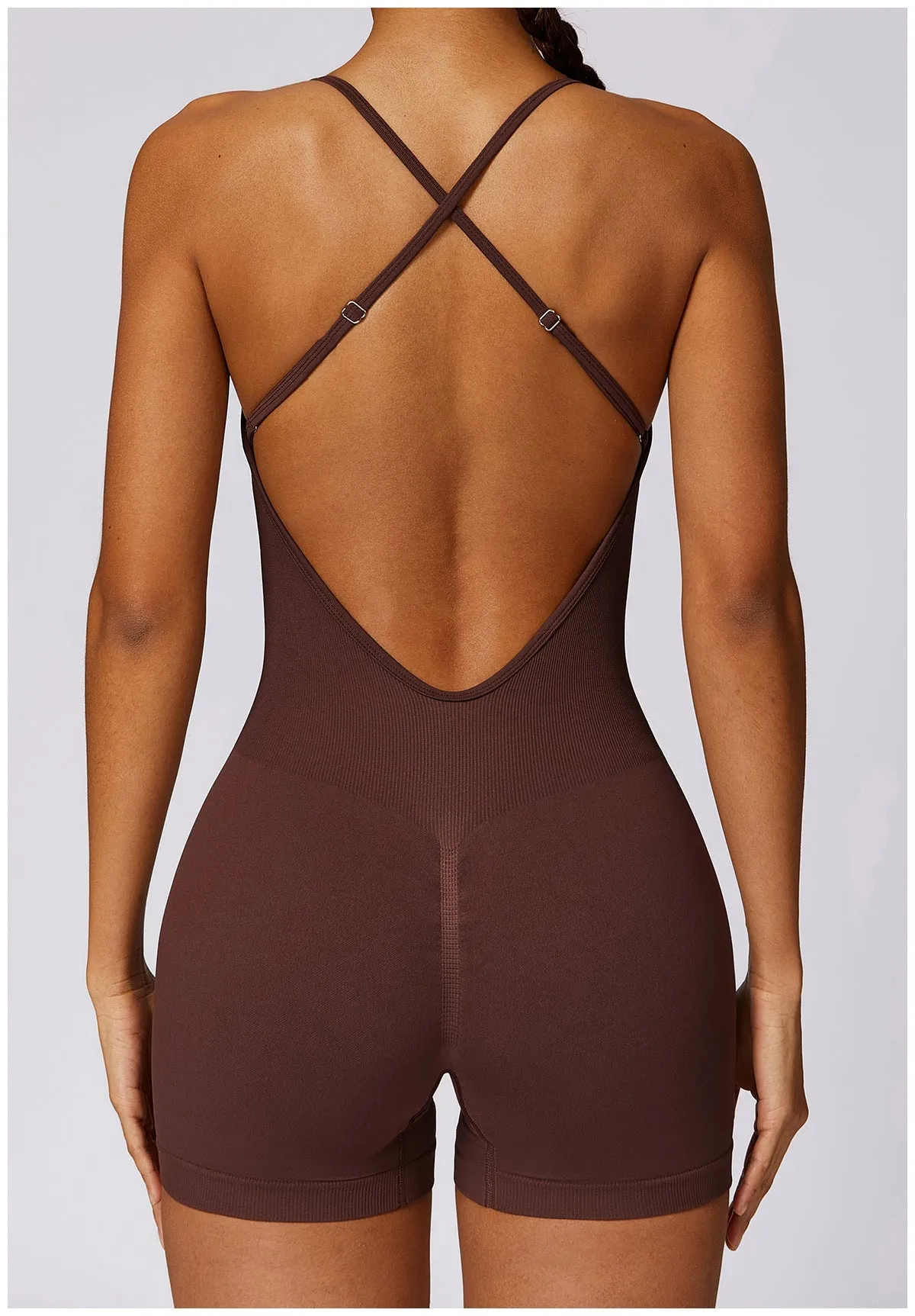 MALYBGG Seamless Yoga Romper for Women 7384LY