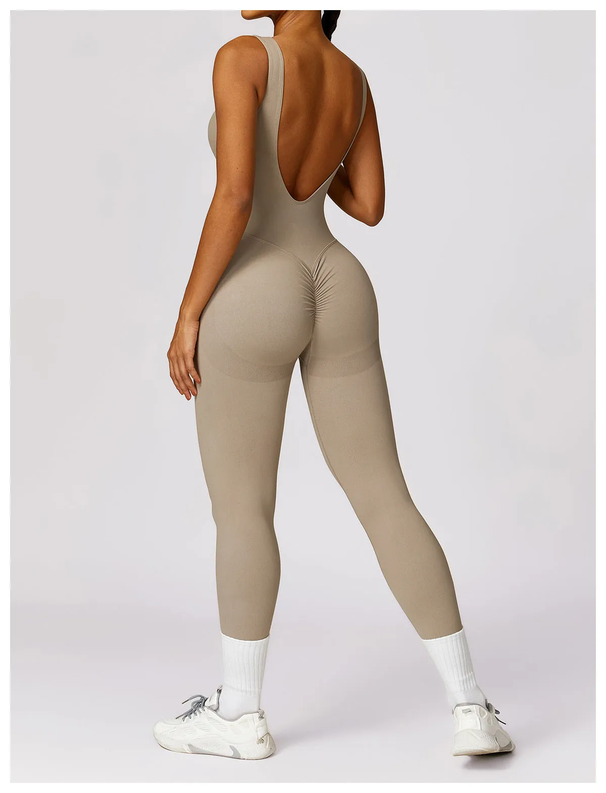 MALYBGG Yoga Catsuit for Backless Elegance 7448LY