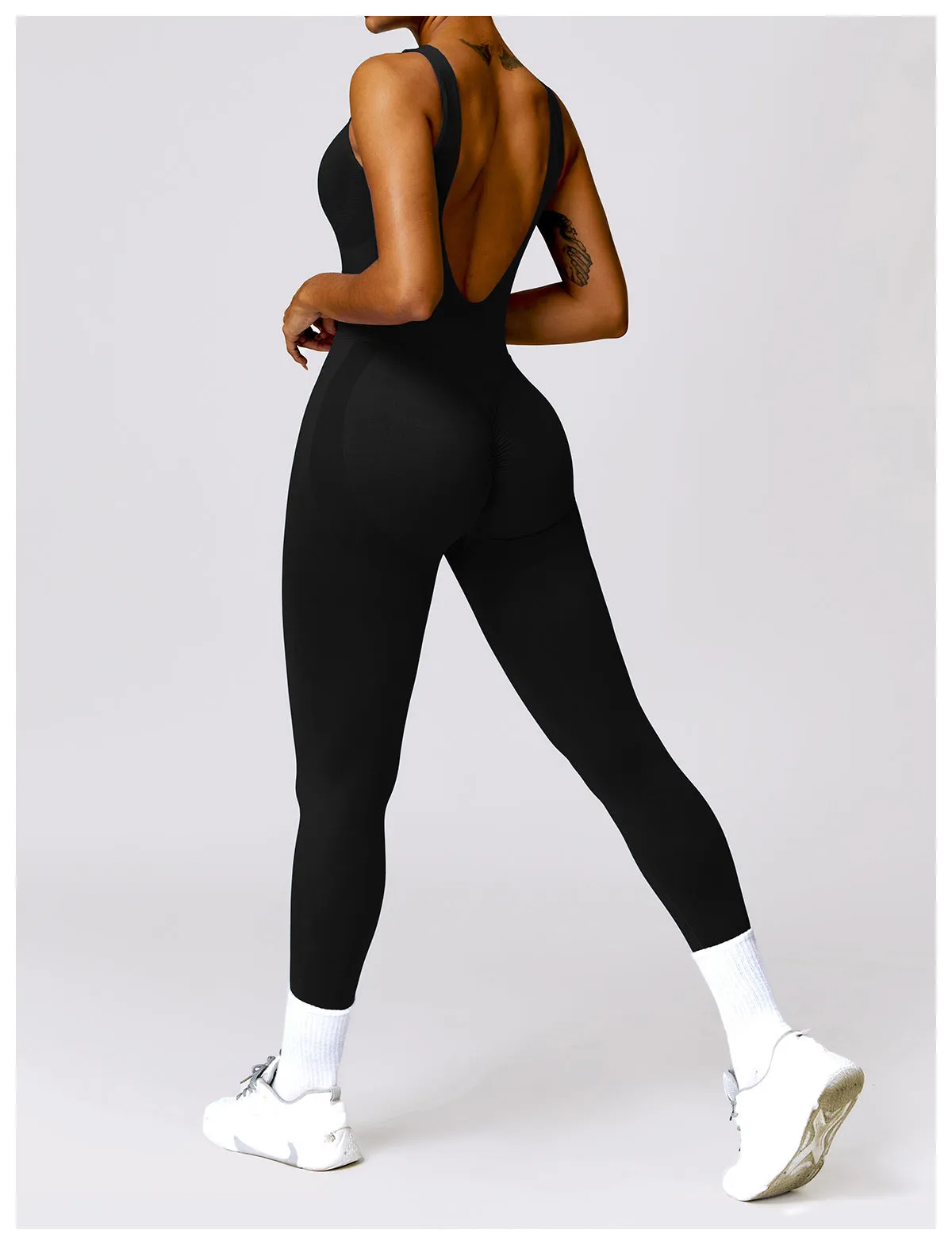 MALYBGG Yoga Catsuit for Backless Elegance 7448LY