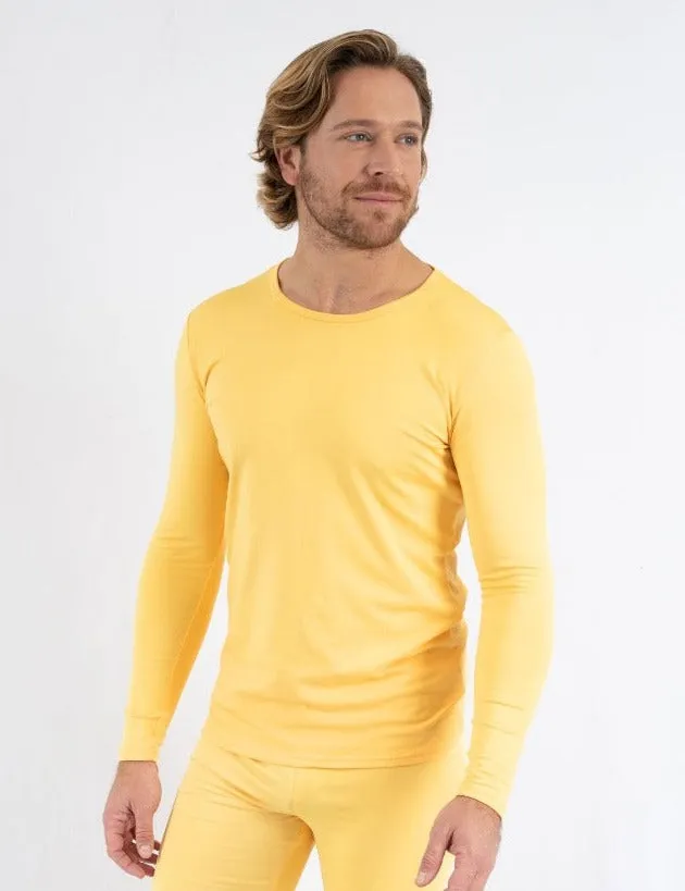 Men's Classic Solid Color Thermal Pajamas