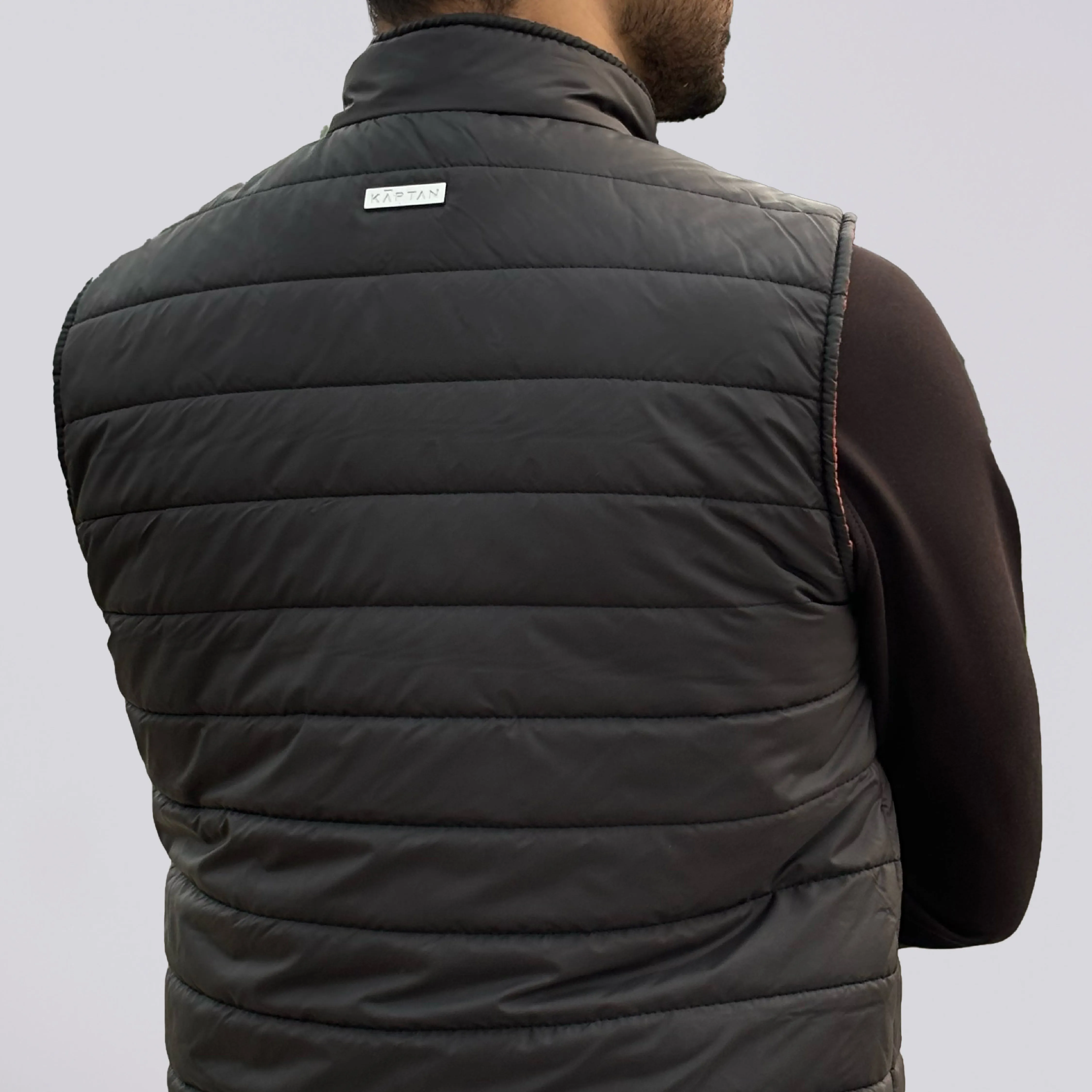 Men's Puffer Vest - Black | Kaptan