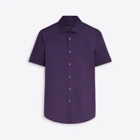 MILES Ogee Print OoohCotton Short Sleeve Shirt