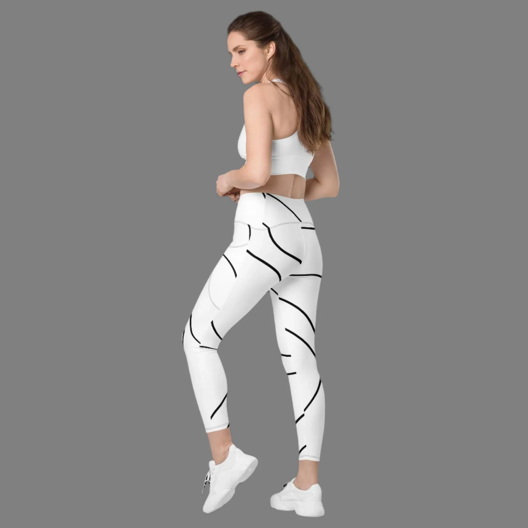 Minimalist High-Waisted Pocket Leggings (Plus Size Available)