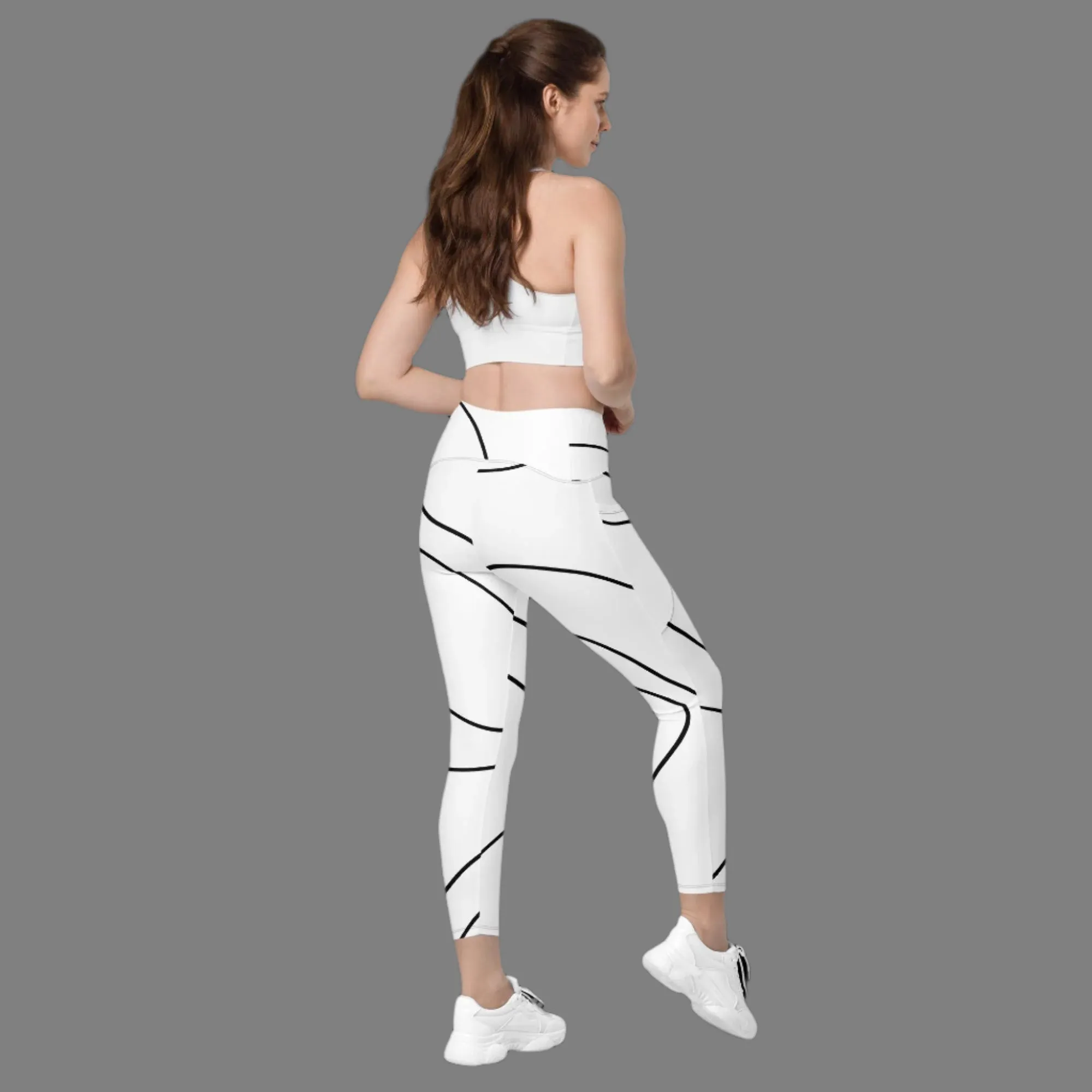 Minimalist High-Waisted Pocket Leggings (Plus Size Available)