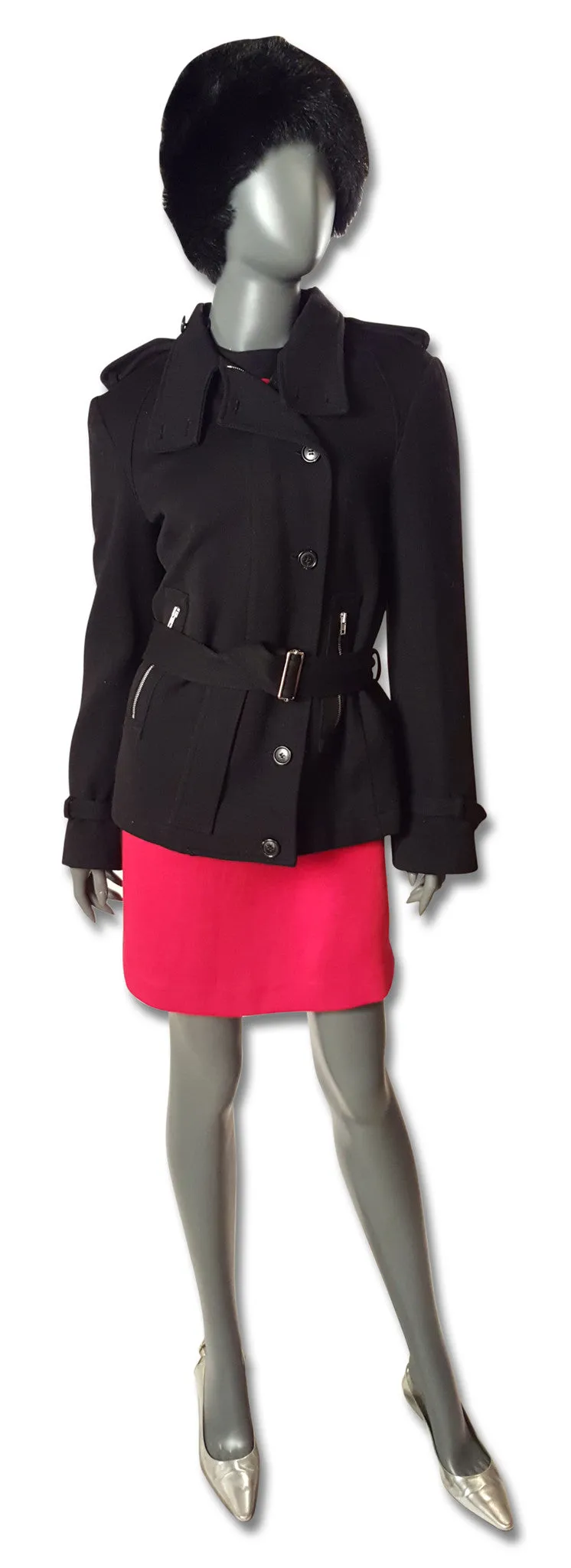 Miu Miu Zippered Belted Jacket