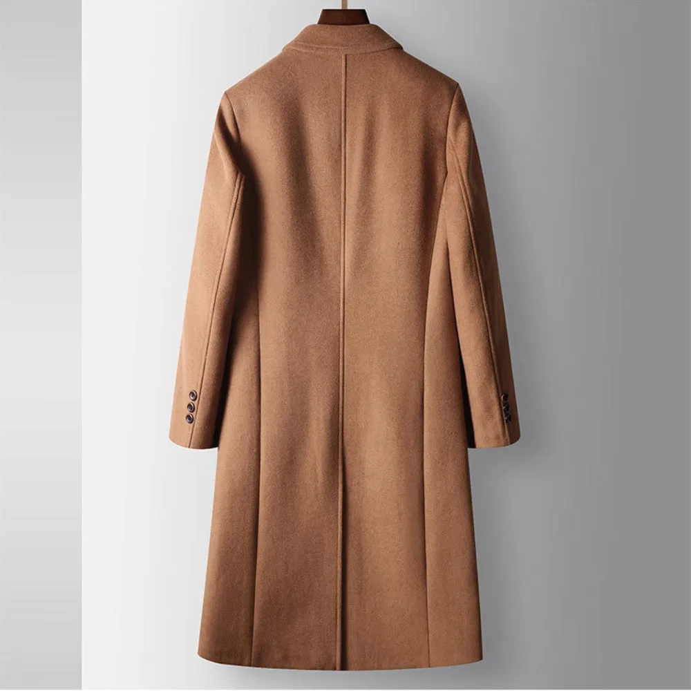 MV Double-Breasted Wool Windbreaker Coat