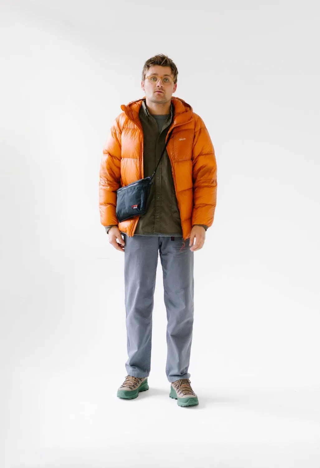 Nanga Men's Mountain Lodge Down Hoodie Jacket - Orange