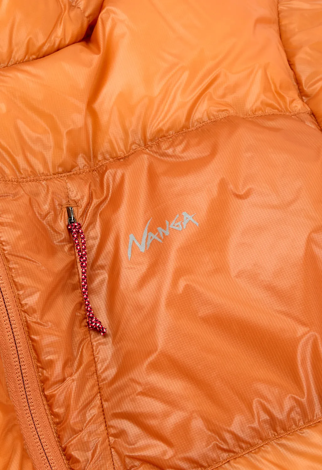 Nanga Men's Mountain Lodge Down Hoodie Jacket - Orange