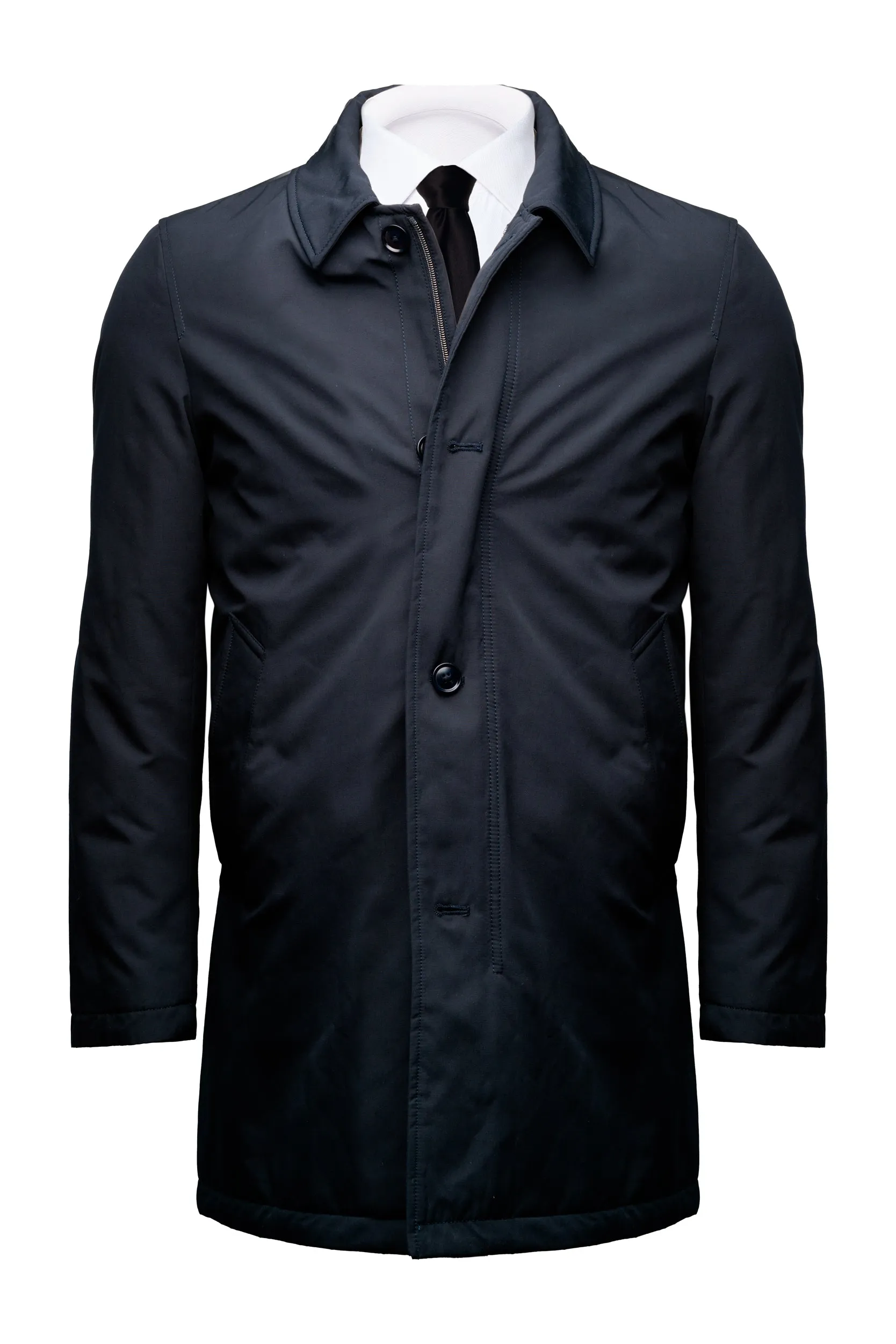 Navy Waterproof Trench Coat