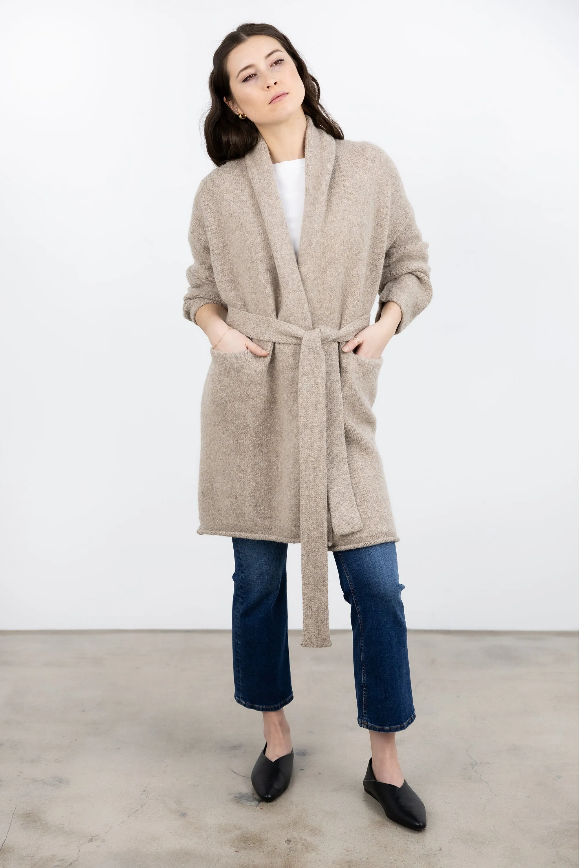 Parker Sweater Coat in Oatmeal