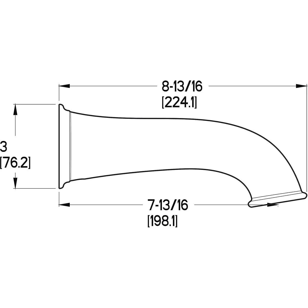 Pfister 920-911A Spout Assembly in Polished Chrome