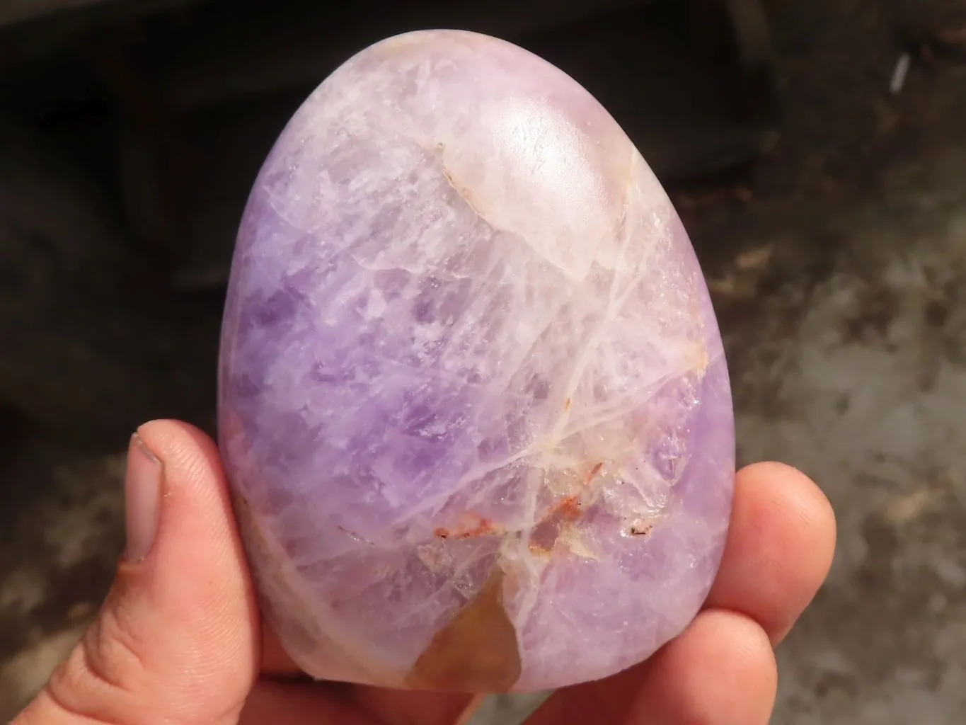 Polished Amethyst Standing Free Forms x 6 From Madagascar