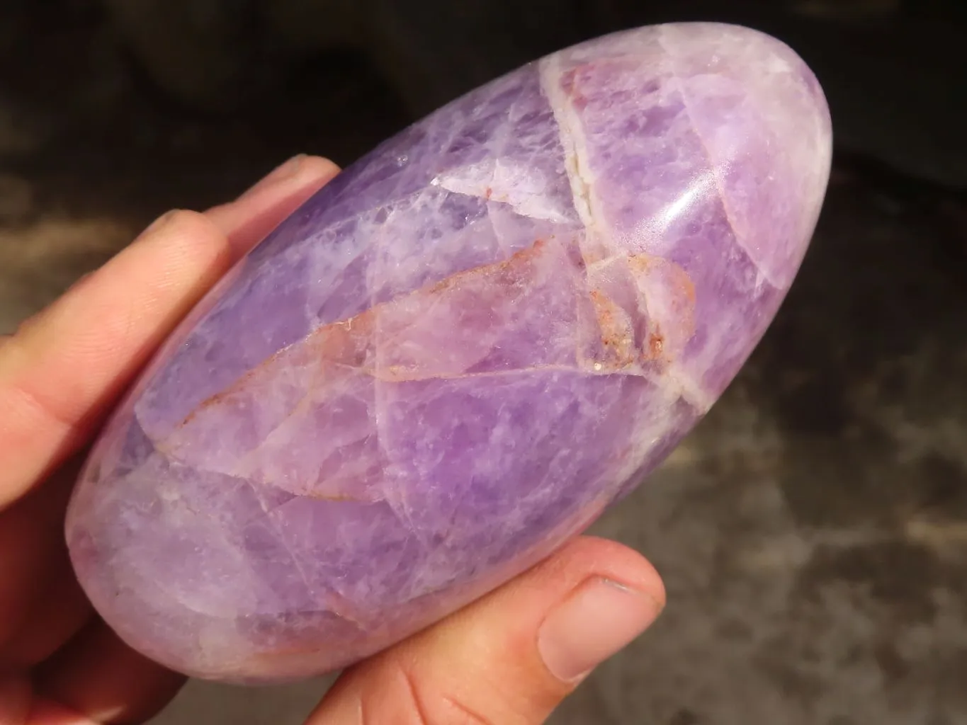 Polished Amethyst Standing Free Forms x 6 From Madagascar