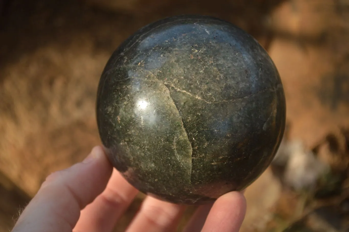 Polished  Emerald Fuchsite Quartz Sphere & Standing Free Form  x 2 From Madagascar