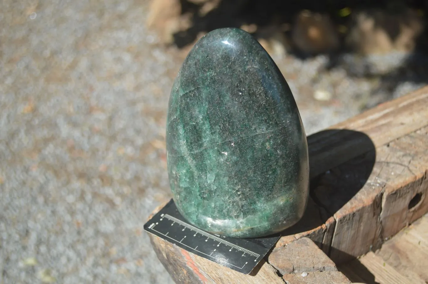 Polished Emerald Fuchsite Quartz Standing Free Form x 1 From Ambatondrazaka, Madagascar