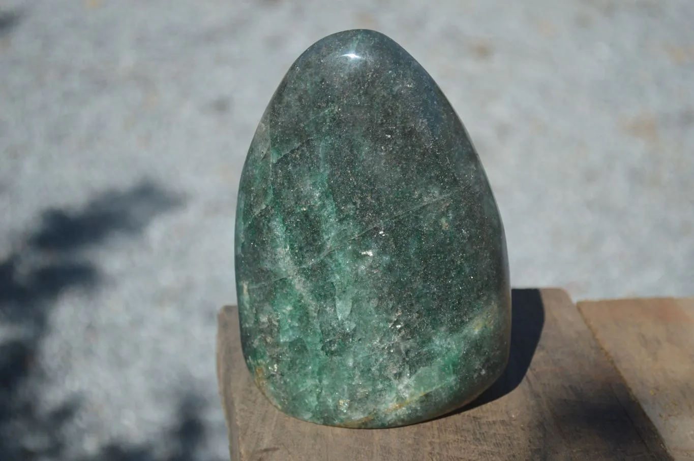 Polished Emerald Fuchsite Quartz Standing Free Form x 1 From Ambatondrazaka, Madagascar