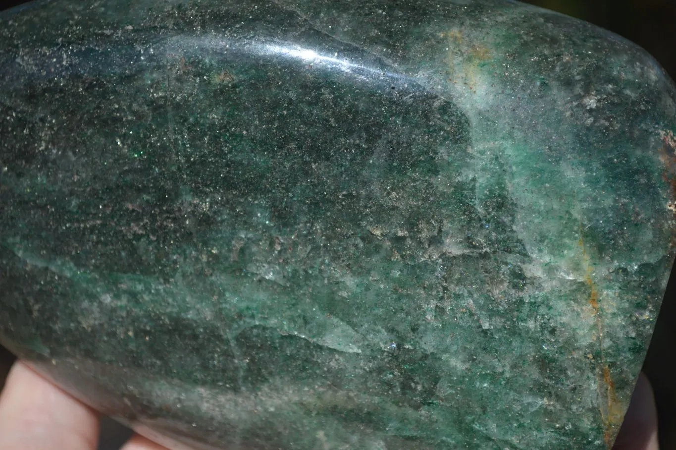 Polished Emerald Fuchsite Quartz Standing Free Form x 1 From Ambatondrazaka, Madagascar