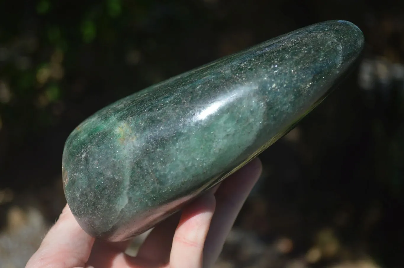 Polished Emerald Fuchsite Quartz Standing Free Form x 1 From Ambatondrazaka, Madagascar