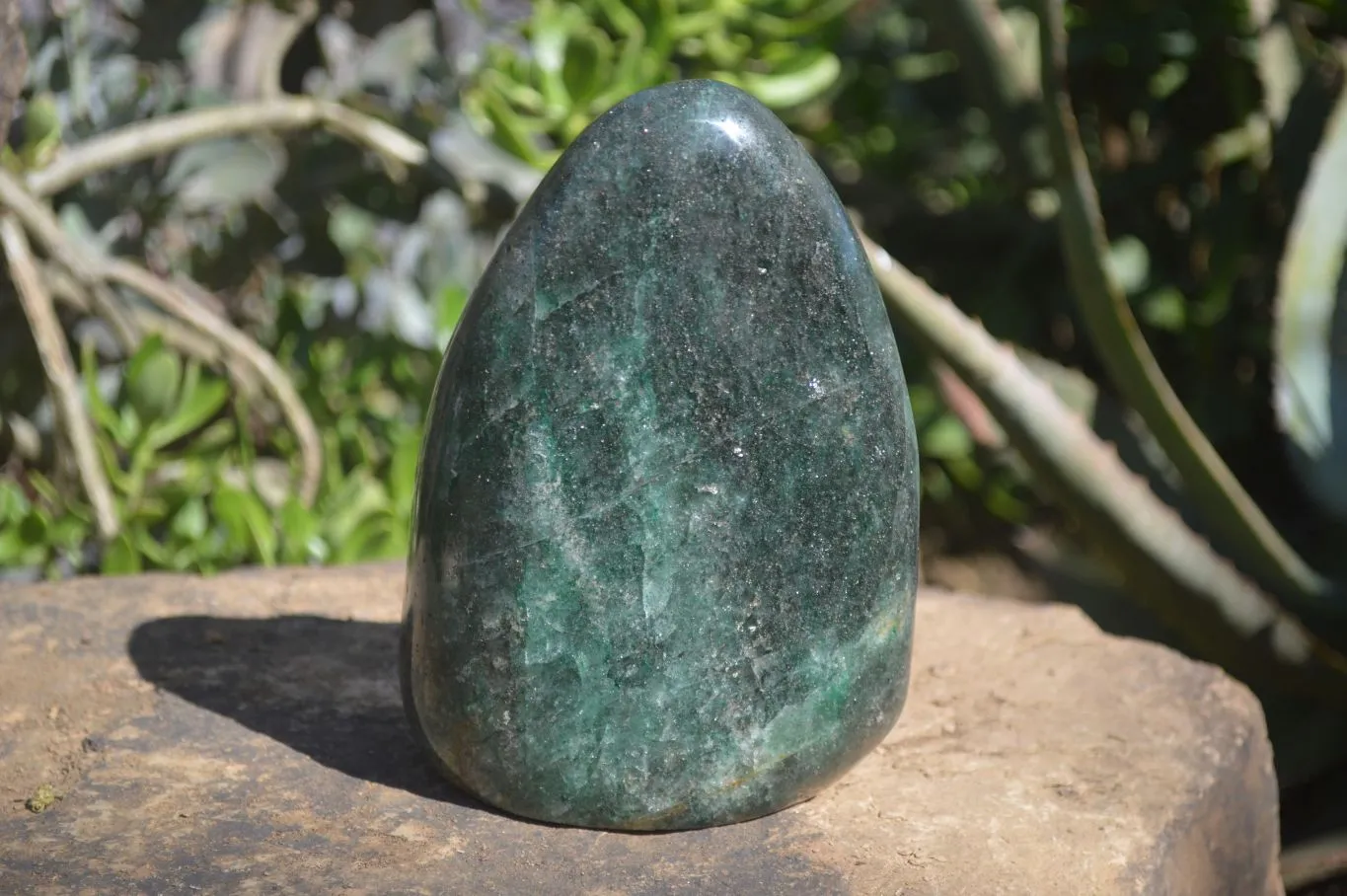 Polished Emerald Fuchsite Quartz Standing Free Form x 1 From Ambatondrazaka, Madagascar