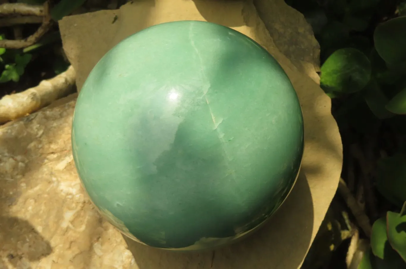 Polished Green Aventurine Sphere x 1 From Zimbabwe