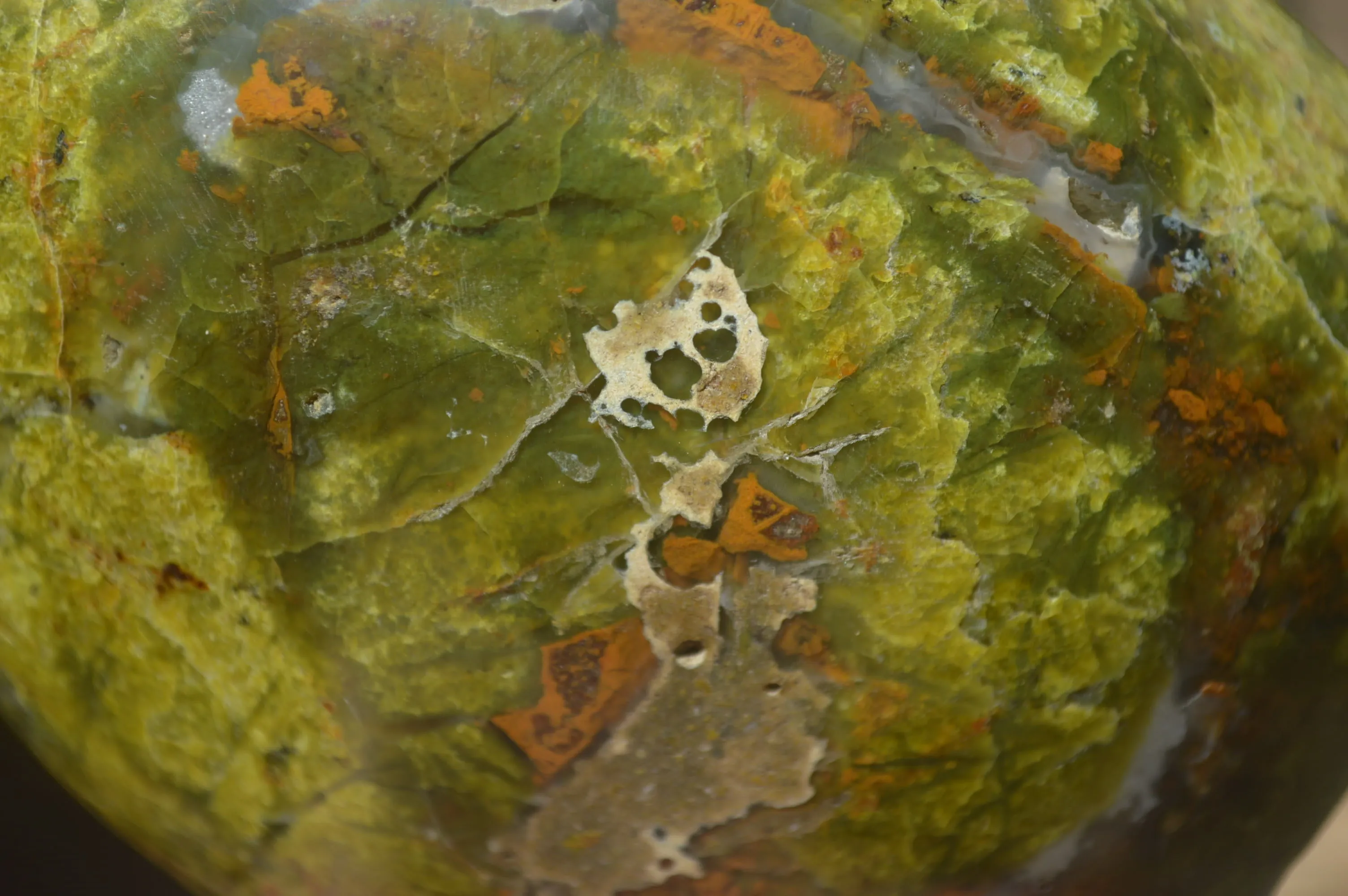 Polished Green Opal Standing Free Forms x 3 From Antsirabe, Madagascar