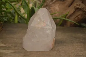 Polished Large Clear Window Quartz Point x 1 From Madagascar