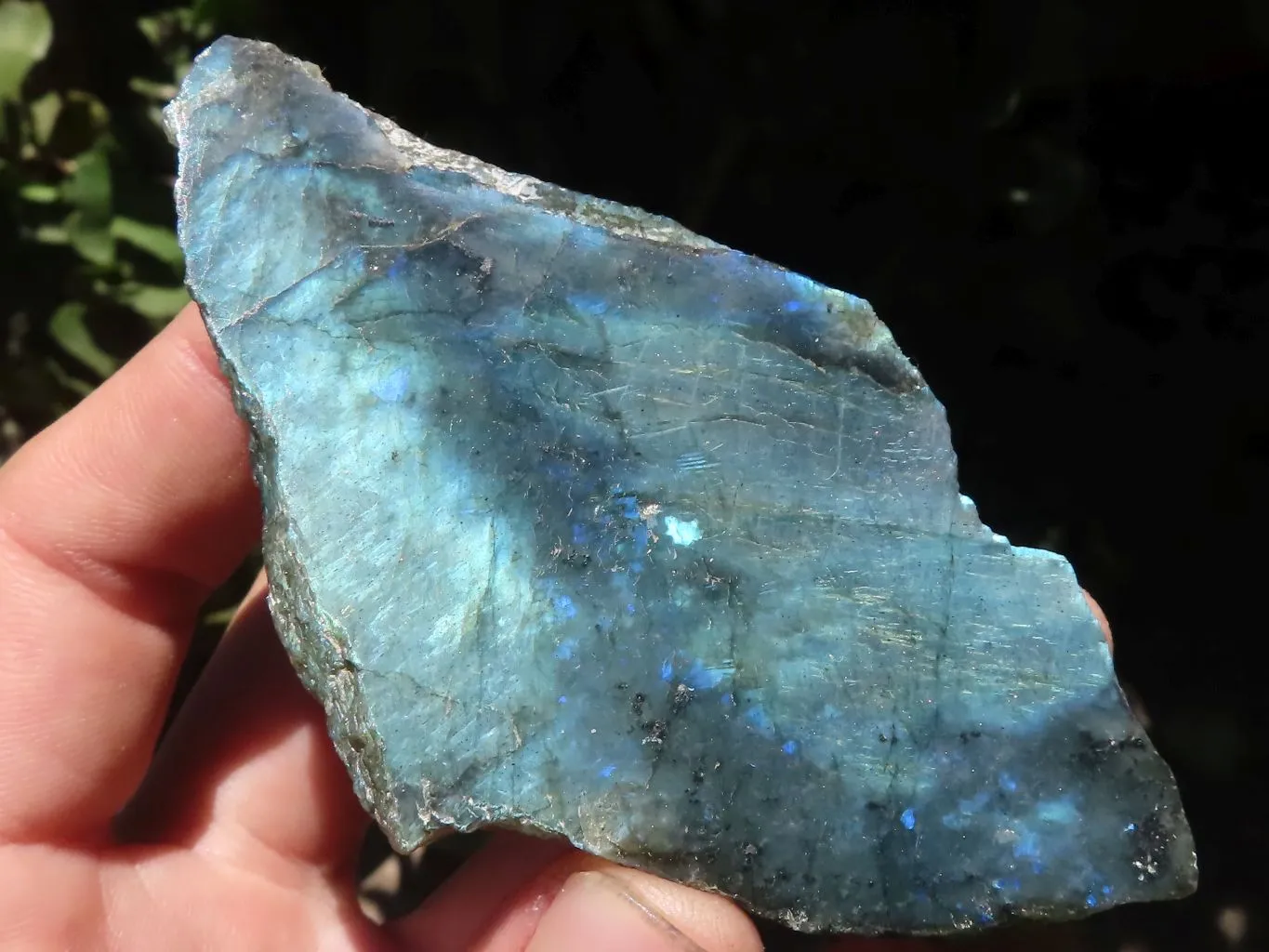 Polished One Side Polished Labradorite Slabs  x 6 From Madagascar