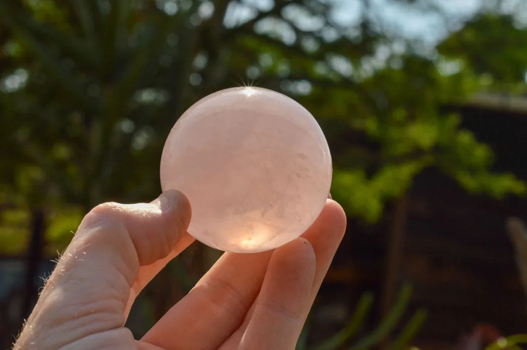 Polished Pink Rose Quartz Spheres x 6 From Ambatondrazaka, Madagascar