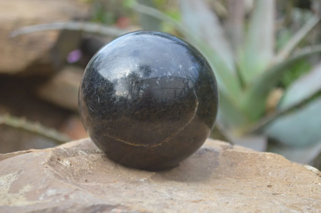 Polished Rare Iolite Spheres x 1 From Ambatofinandrahana, Madagascar