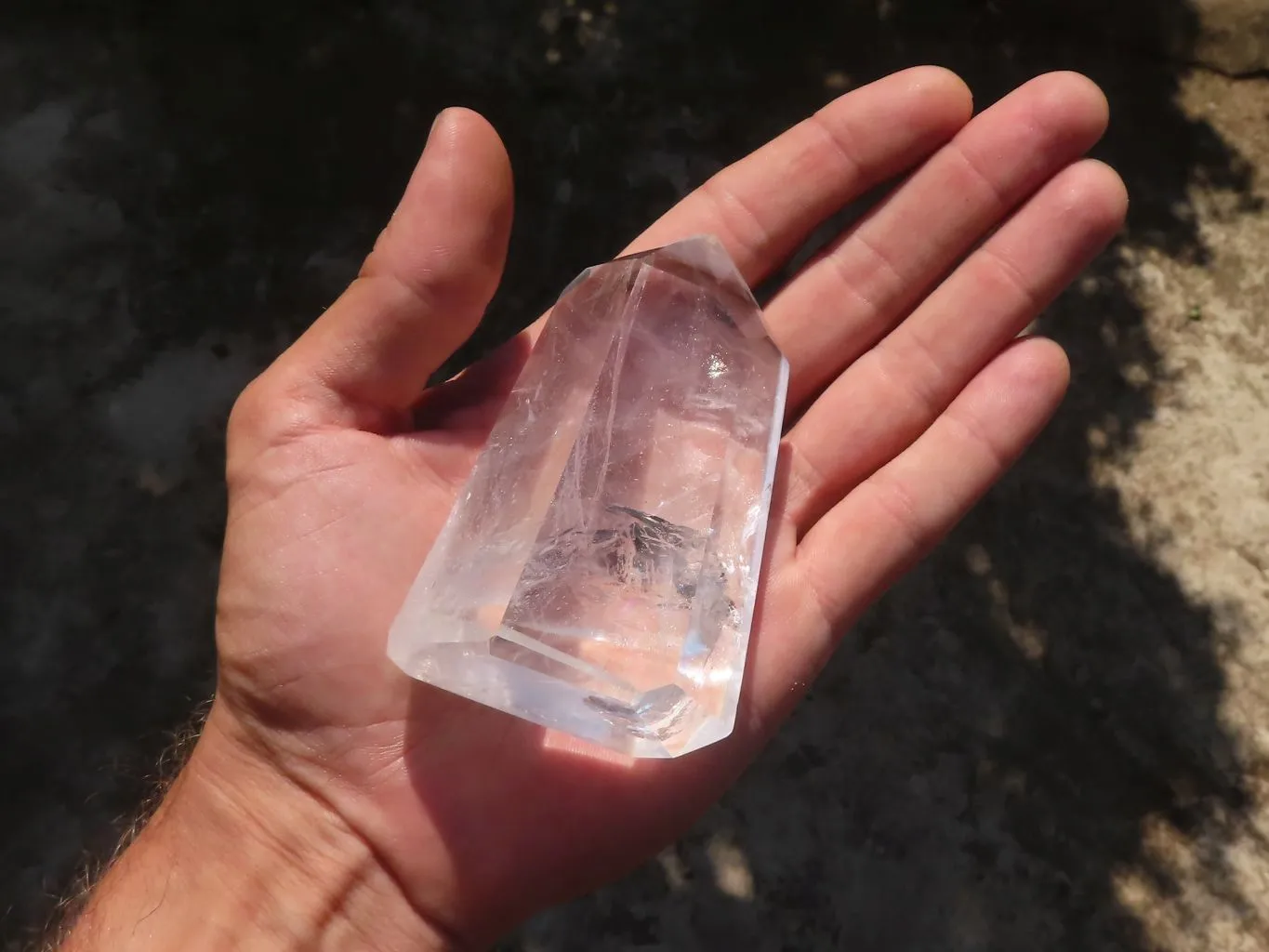 Polished Semi Optic Clear Quartz Points x 6 From Madagascar