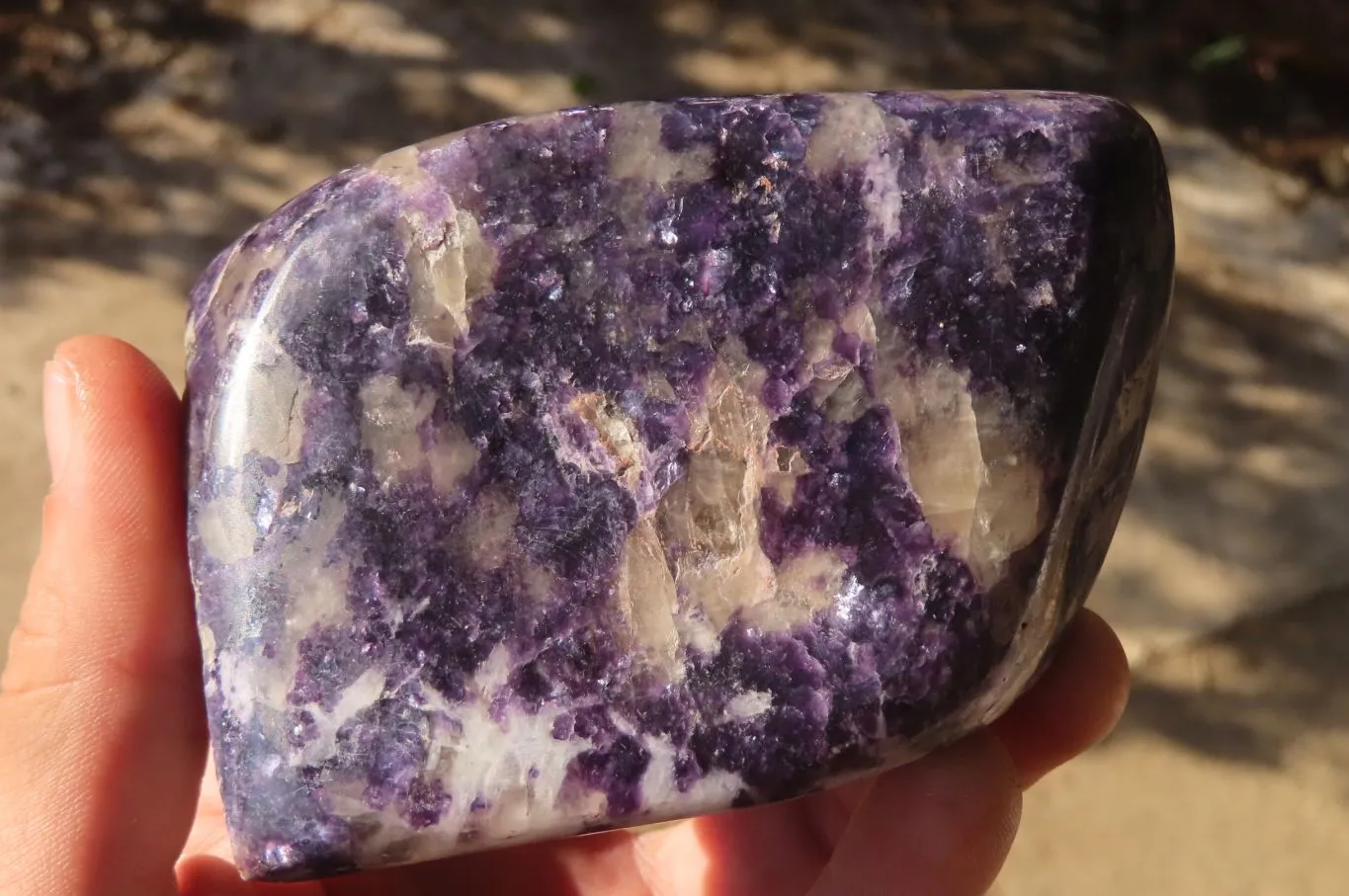 Polished Silver Leaf Lepidolite Standing Free Forms  x 2 From Zimbabwe