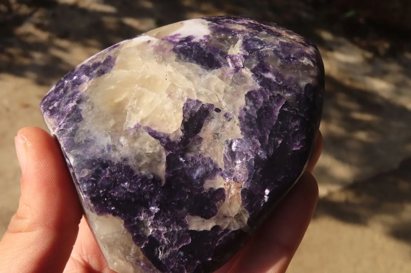 Polished Silver Leaf Lepidolite Standing Free Forms  x 2 From Zimbabwe