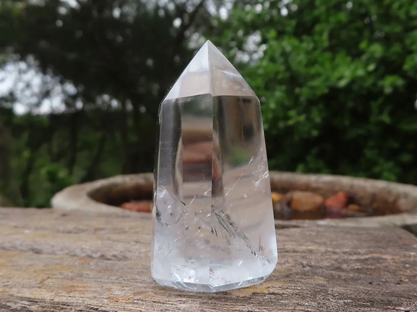 Polished Small Optic Quartz Crystal Points x 20 From Madagascar