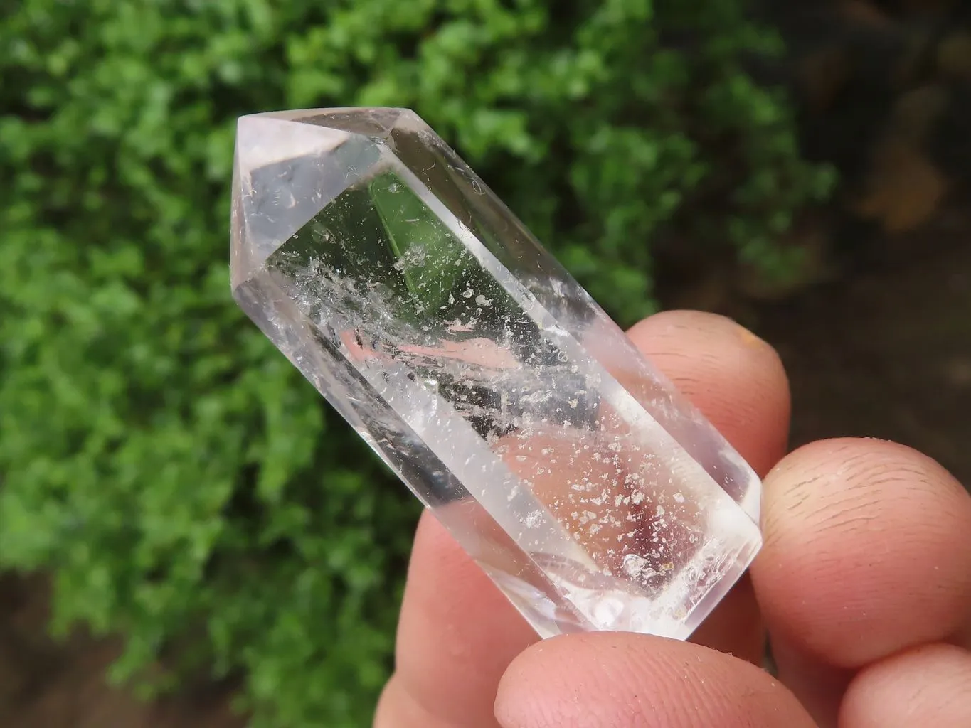 Polished Small Optic Quartz Crystal Points x 20 From Madagascar