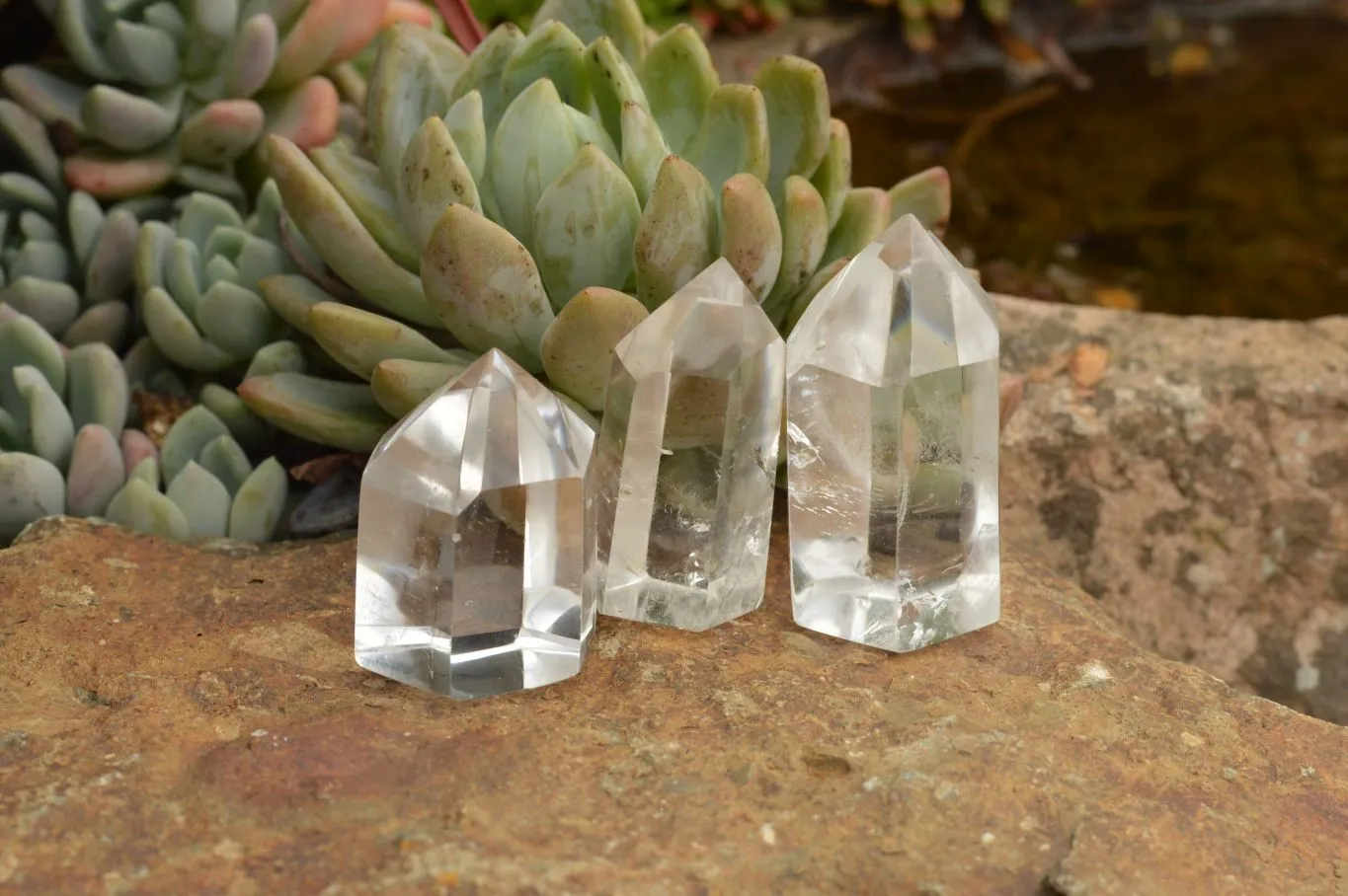 Polished Small Semi Optic Quartz Points x 35 From Madagascar