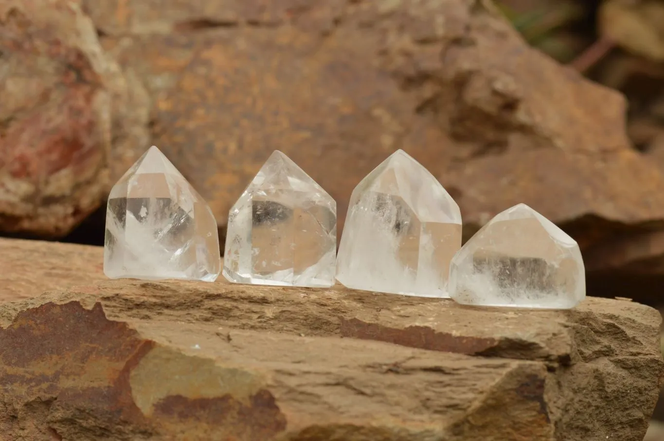 Polished Small Semi Optic Quartz Points x 35 From Madagascar