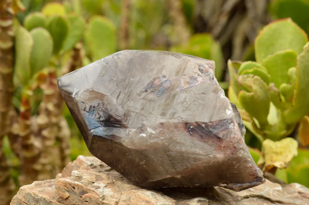 Polished  Smokey Quartz Crystal With Polished Termination x 1 From Malawi