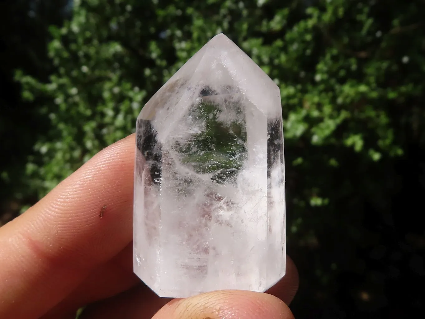 Polished White Phantom Quartz Points x 20 From Madagascar